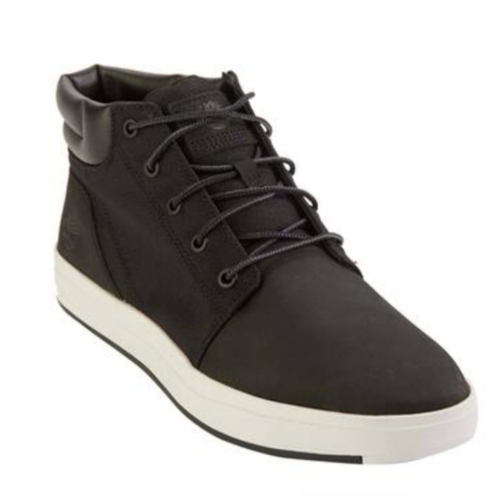 Timberland Davis Square Casual Boots - Black/White 11.5 Mens. NWOT